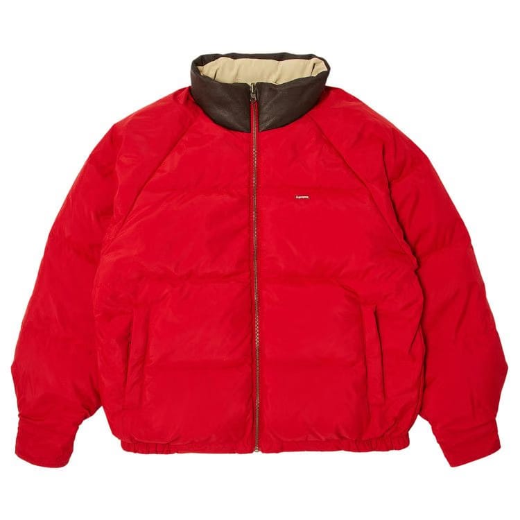 Supreme Reversible Down Puffer Jacket Tan