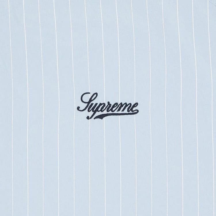 Supreme Reflective Pinstripe Track Jacket Light Blue