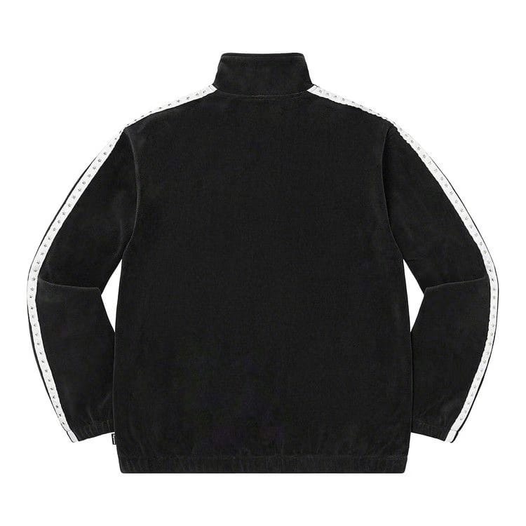 Supreme Studded Velour Track Jacket Black