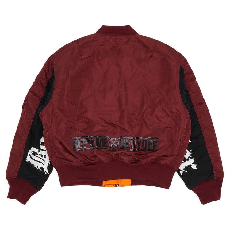 Supreme x Bounty Hunter MA-1 Burgundy