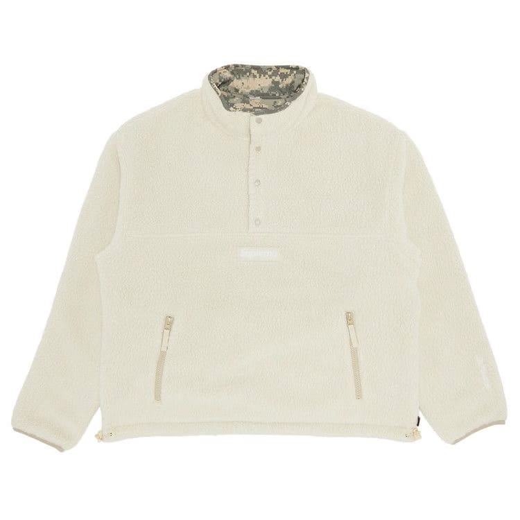 Supreme Polartec Shearling Reversible Pullover Natural