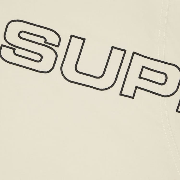 Supreme Spellout Embroidered Track Jacket Sand