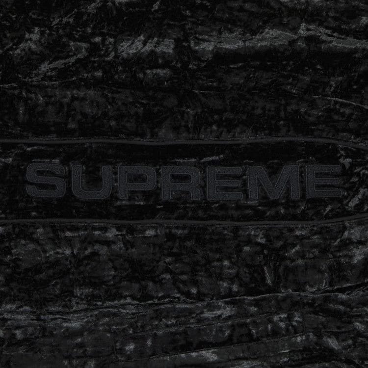 Supreme Crushed Velvet Track Jacket Black