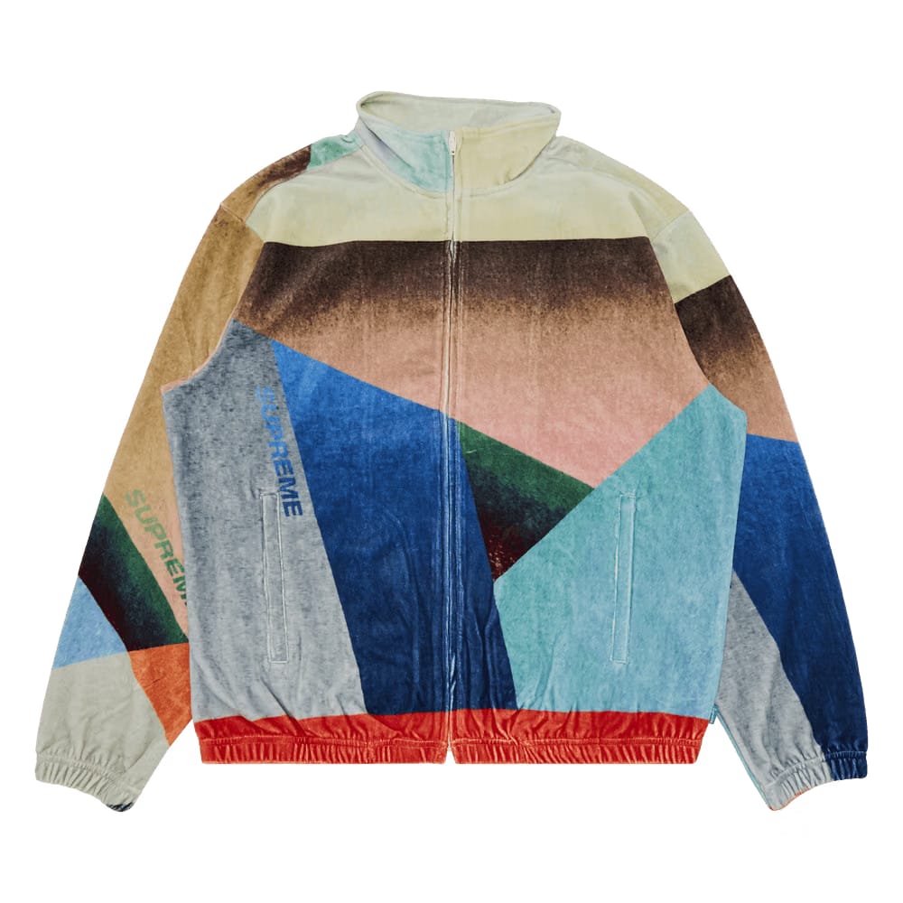 Supreme Geo Velour Track Jacket Multicolor
