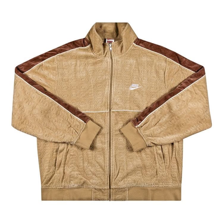 Supreme x Nike Velour Track Jacket Tan