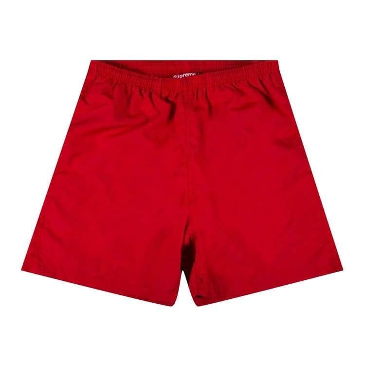 Supreme Arc Logo Water Shorts Red