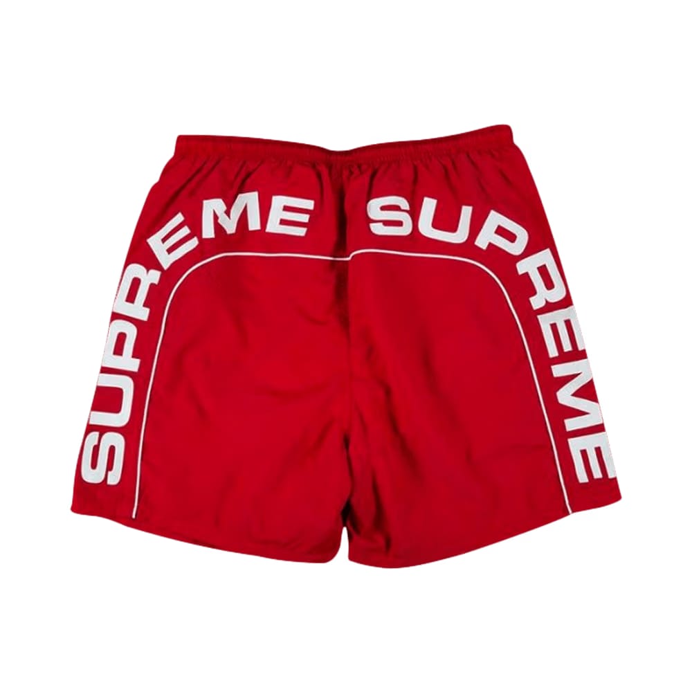 Supreme Arc Logo Water Shorts Red