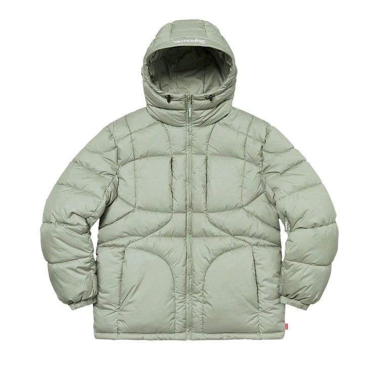 Supreme Warp Hooded Puffy Jacket Sage