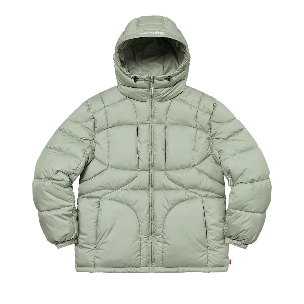 Supreme Warp Hooded Puffy Jacket Sage