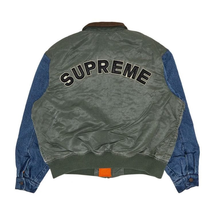 Supreme Denim Sleeve MA-1 Olive