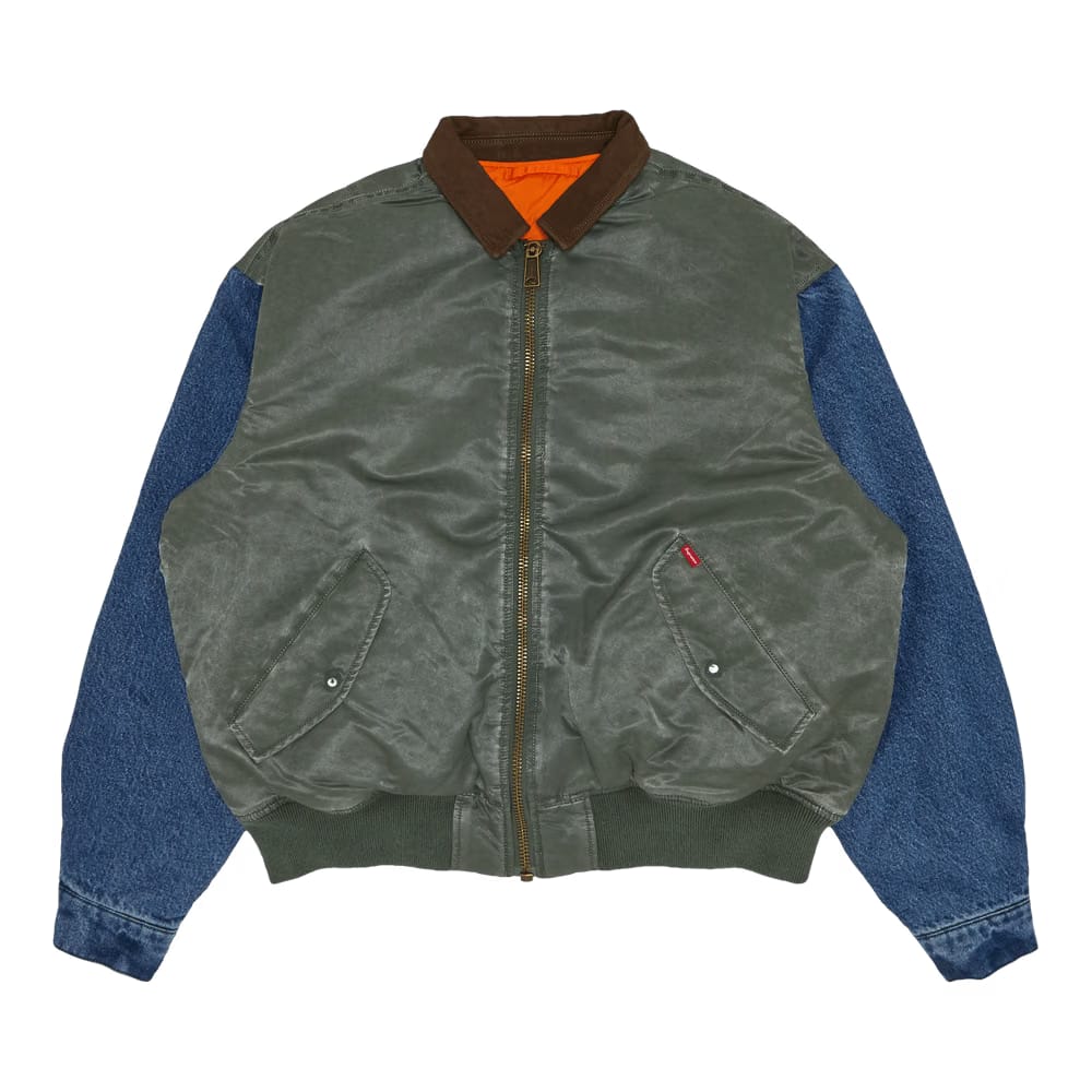 Supreme Denim Sleeve MA-1 Olive