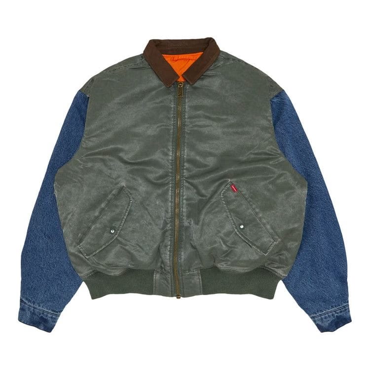Supreme Denim Sleeve MA-1 Olive