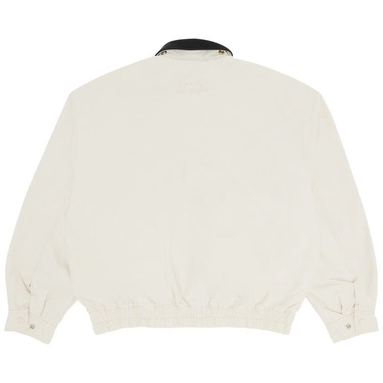 Supreme Leather Collar Utility Jacket Stone