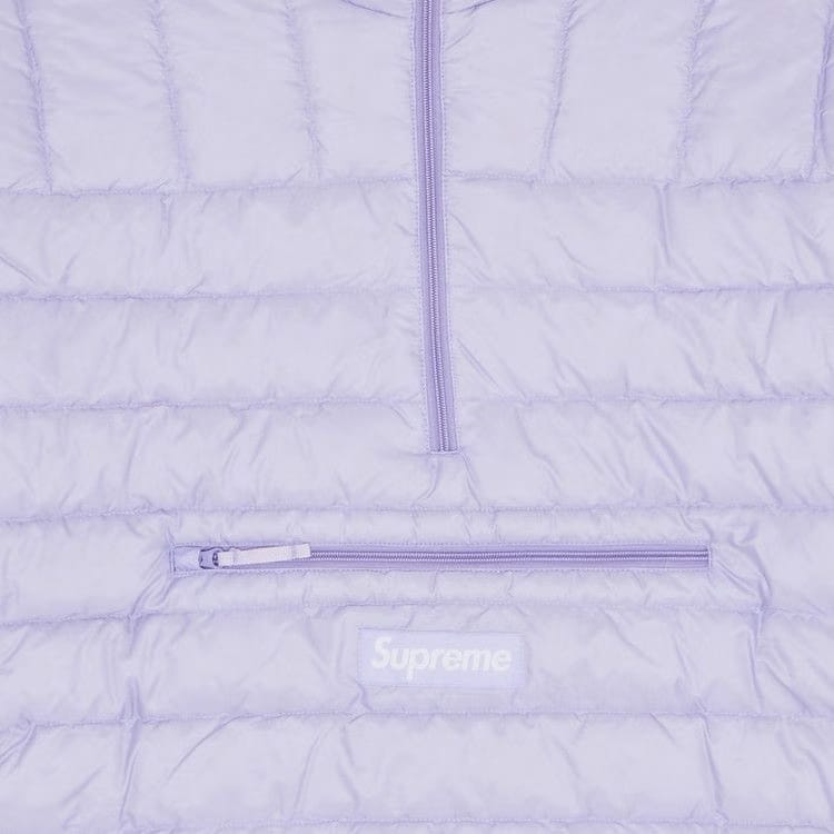 Supreme Micro Down Half Zip Hooded Pullover Lilac