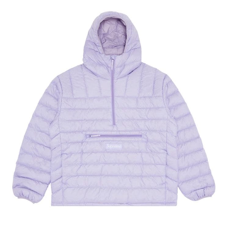 Supreme Micro Down Half Zip Hooded Pullover Lilac