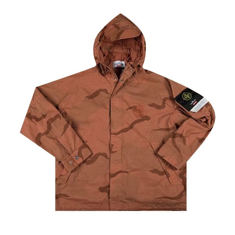 Supreme x Stone Island Riot Mask Camo Jacket Coral Camo