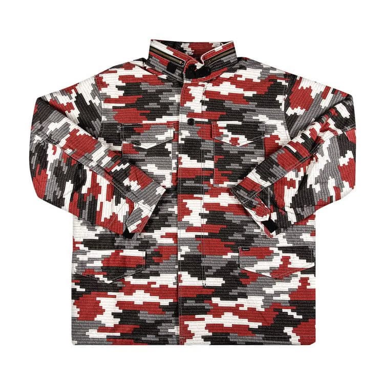 Supreme Logo Camo M-65 Jacket Red
