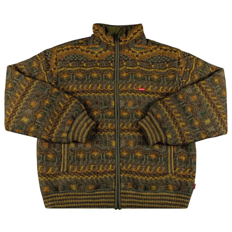 Supreme x Missoni Reversible Knit Jacket Olive