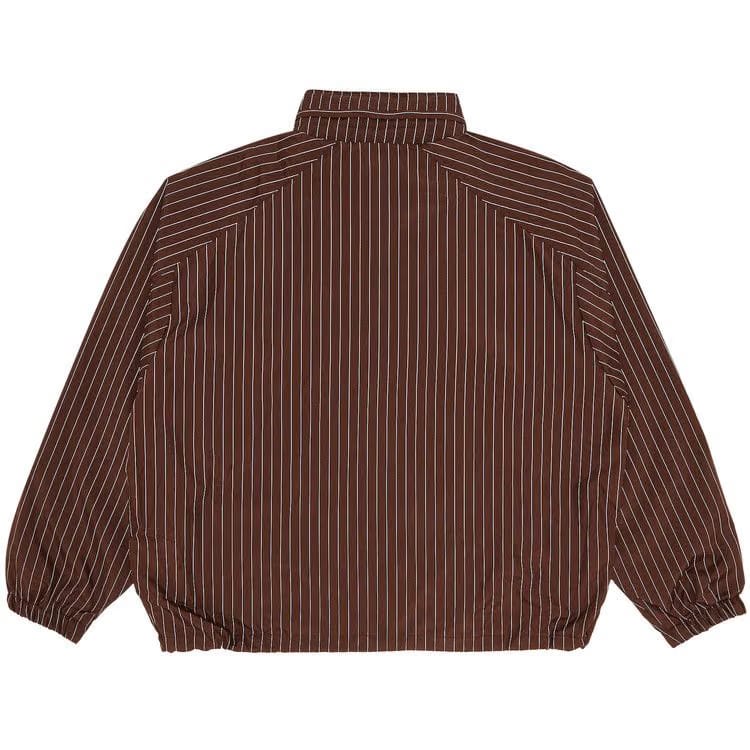 Supreme Reflective Pinstripe Track Jacket Brown