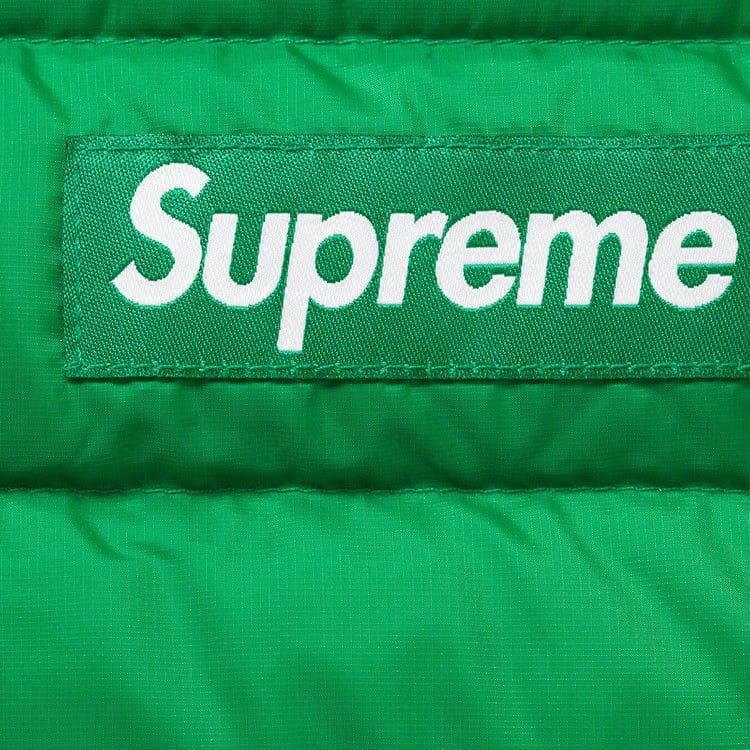 Supreme Micro Down Half Zip Hooded Pullover Green