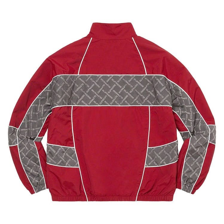 Supreme Jacquard Panel Track Jacket Red