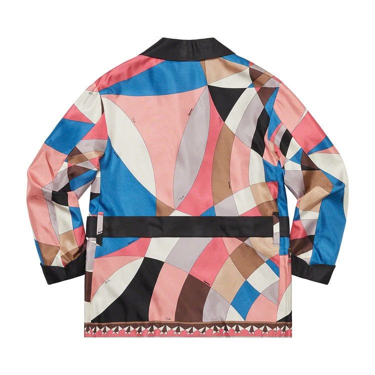 Supreme x Emilio Pucci Silk Smoking Jacket Dusty Pink