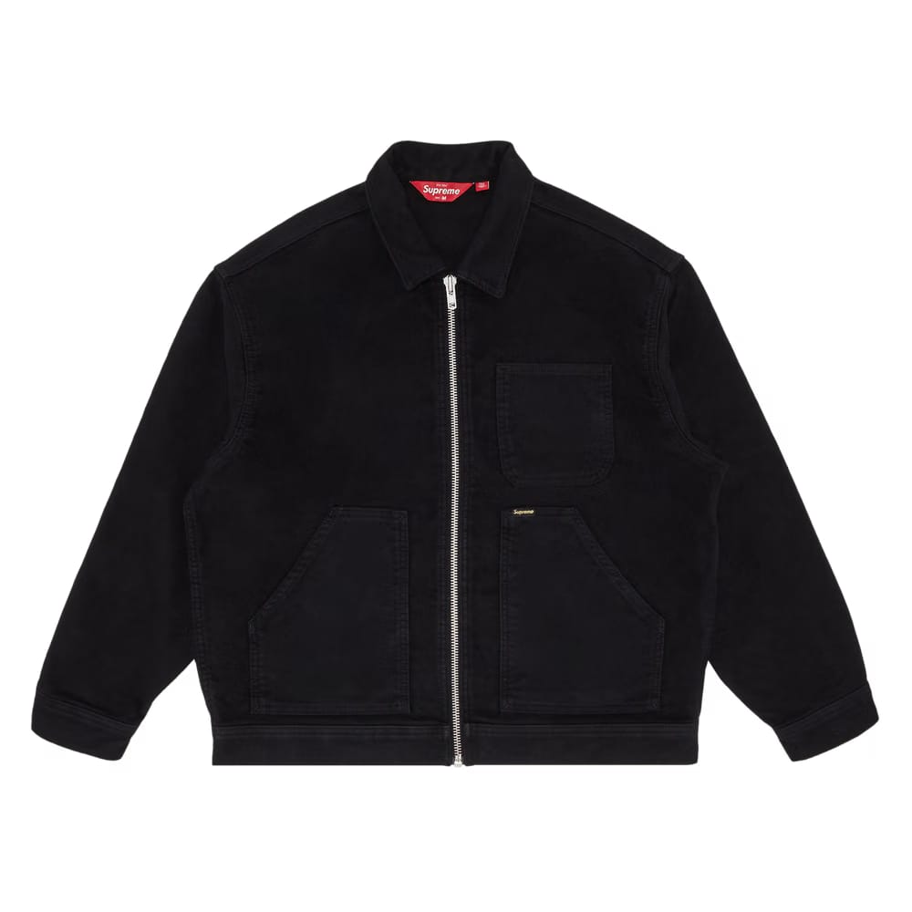 Supreme Moleskin Work Jacket Black