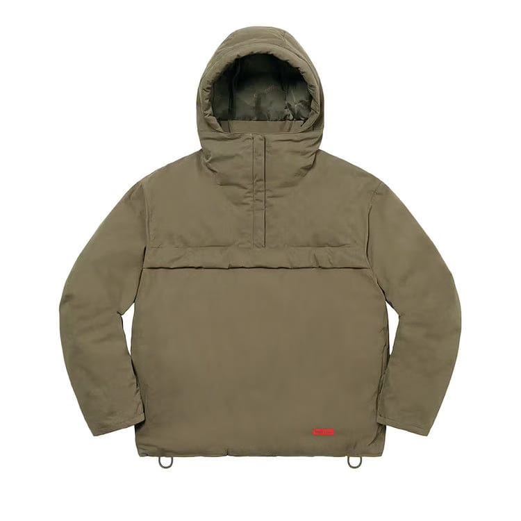 Supreme Hooded Down Pullover Olive