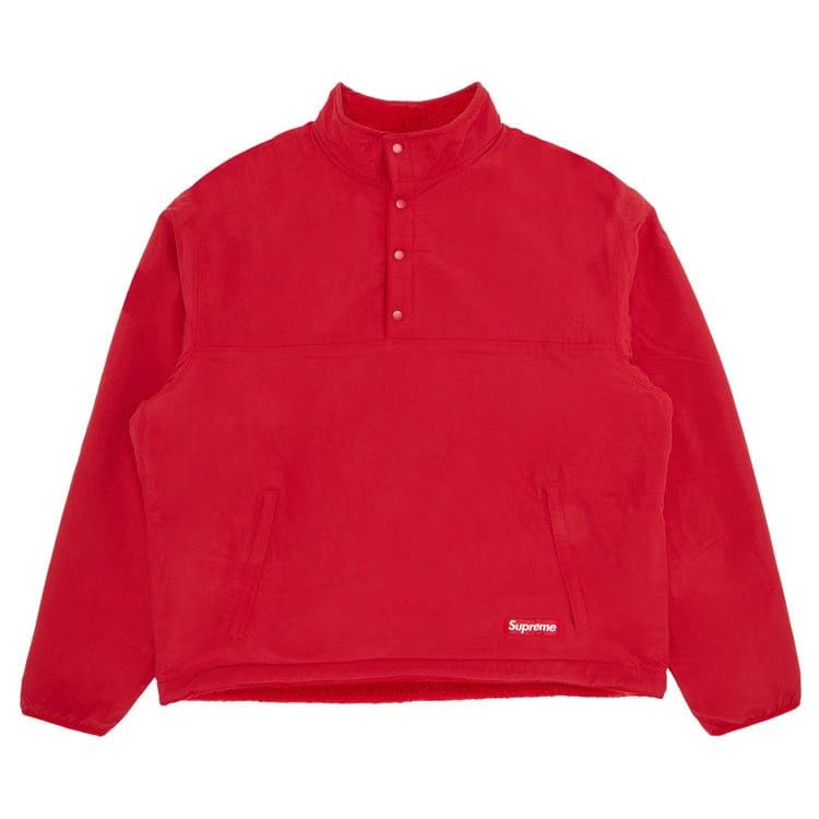 Supreme Polartec Shearling Reversible Pullover Red