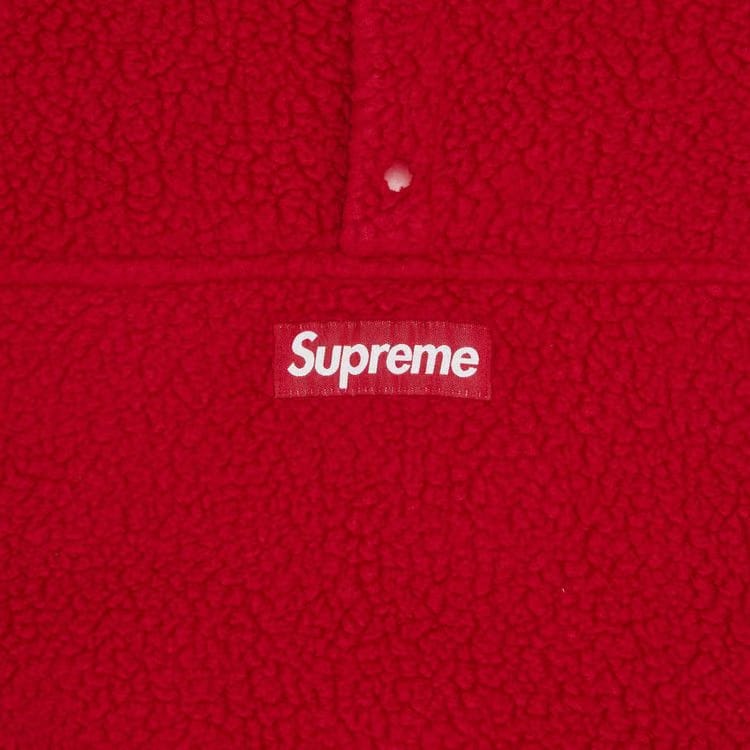 Supreme Polartec Shearling Reversible Pullover Red