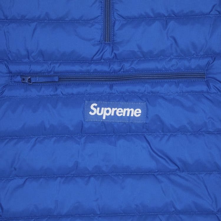 Supreme Micro Down Half Zip Hooded Pullover Royal