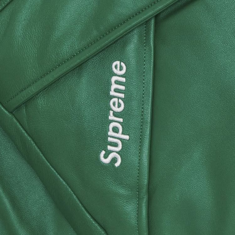 Supreme GORE-TEX Leather 700-Fill Down Parka Green