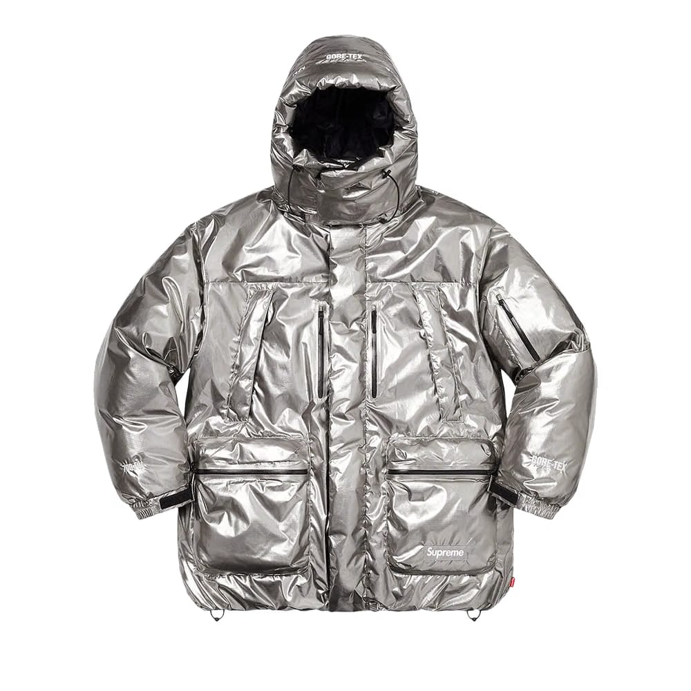 Supreme GORE-TEX 700-Fill Down Parka Silver