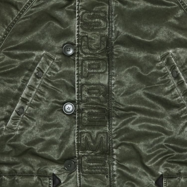 Supreme Washed Flight Satin N-3B Parka Olive