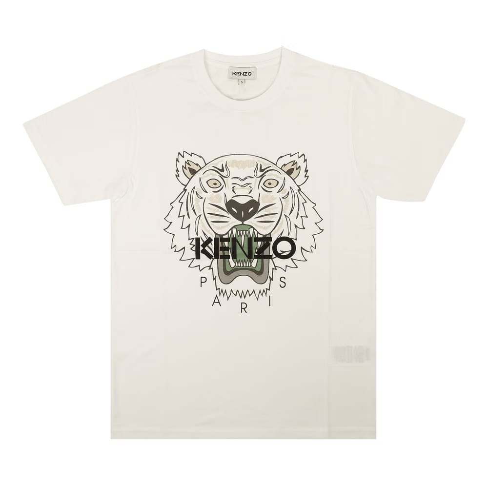 Kenzo Classic Tiger Shorts-Sleeve T-Shirt White
