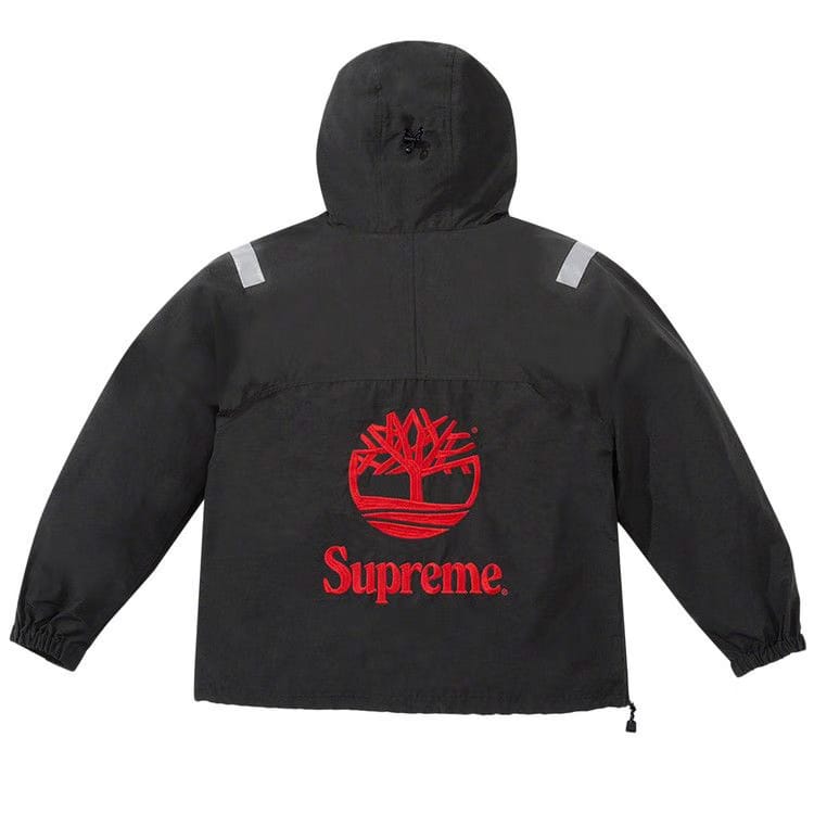 Supreme x Timberland Reflective Taping Anorak Black