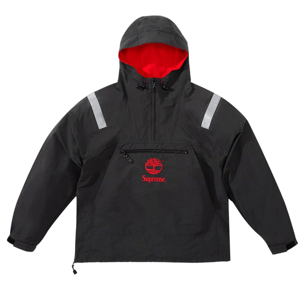 Supreme x Timberland Reflective Taping Anorak Black