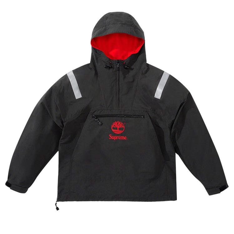 Supreme x Timberland Reflective Taping Anorak Black