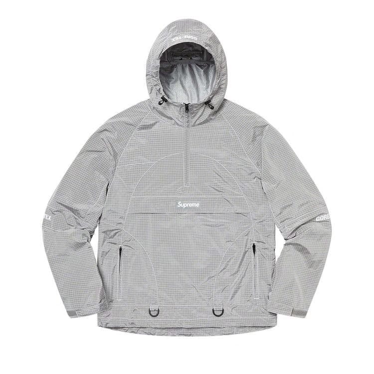 Supreme Gore-Tex Contrast Stitch Anorak Silver