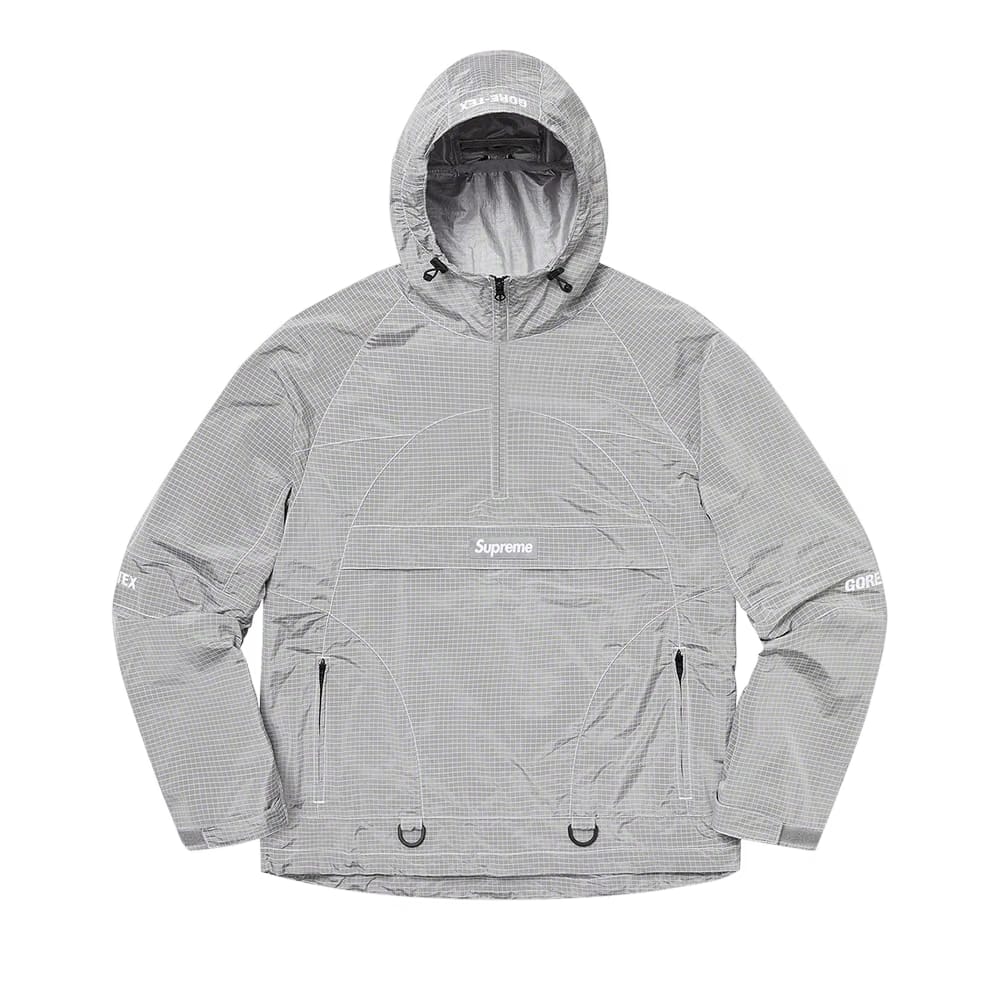 Supreme Gore-Tex Contrast Stitch Anorak Silver