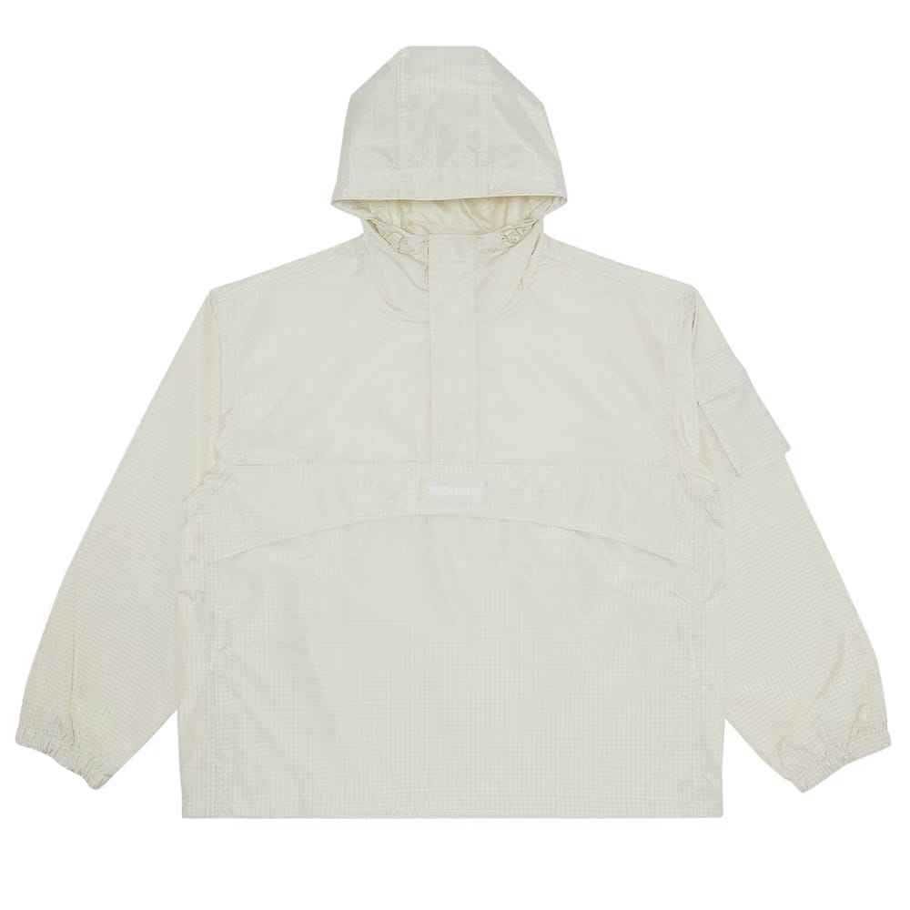 Supreme Reflective Ripstop Anorak White