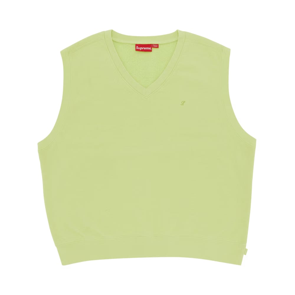 Supreme Sweatshirt Vest Lime
