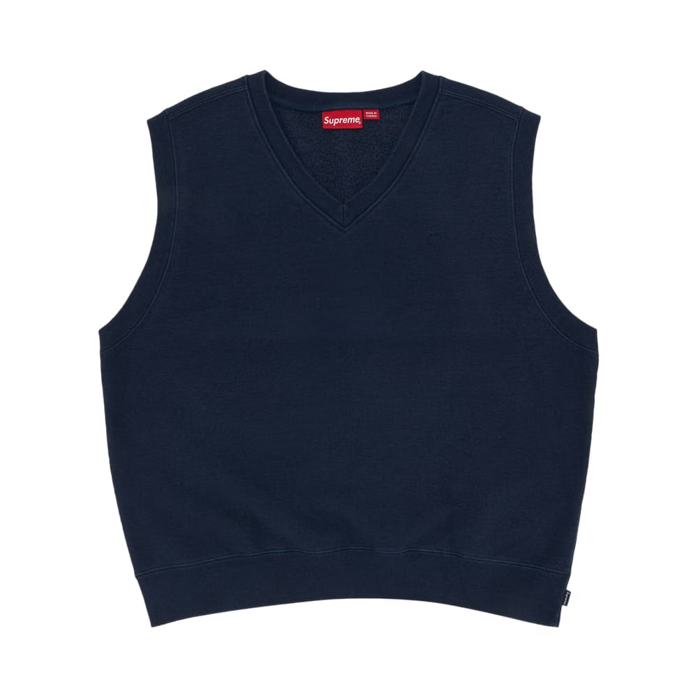 Supreme Sweatshirt Vest Navy