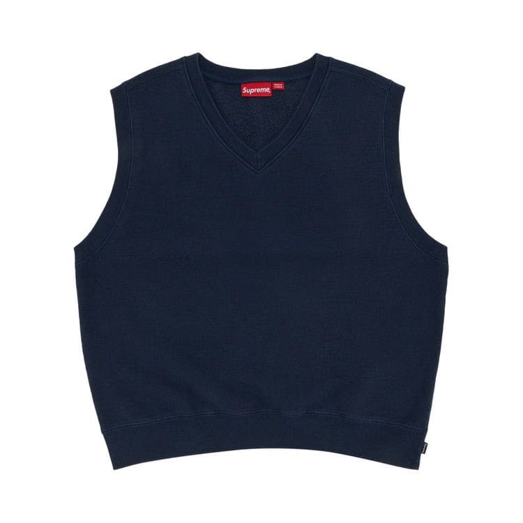 Supreme Sweatshirt Vest Navy