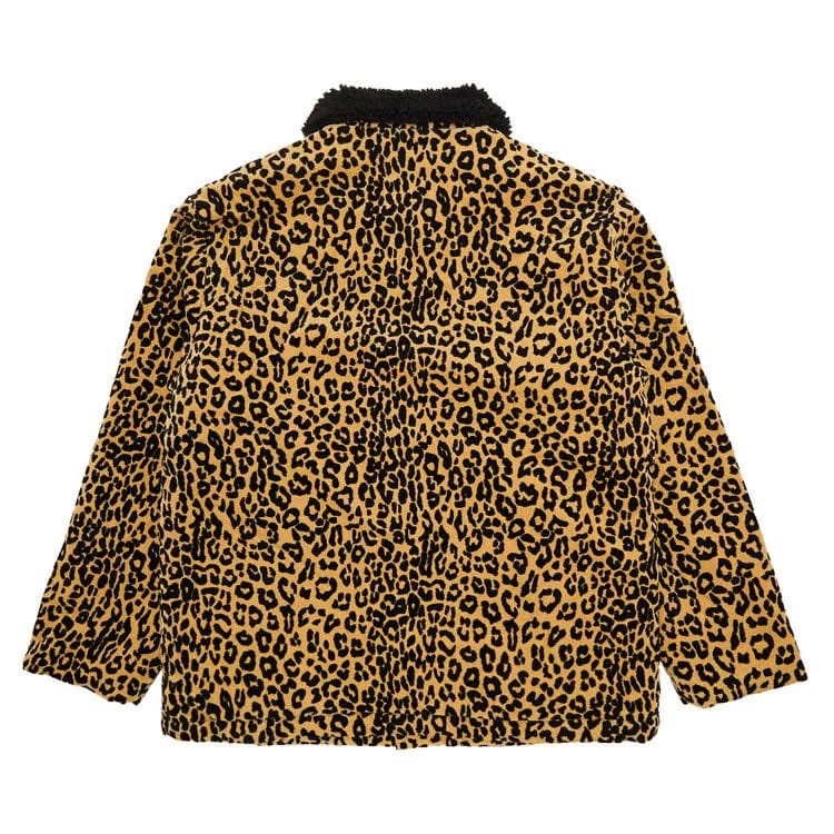 Supreme Kindermann Uncut Corduroy Car Coat Leopard