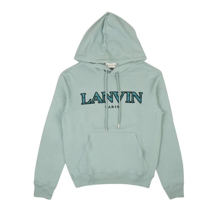 Lanvin Curb Hoodie Bluish Grey
