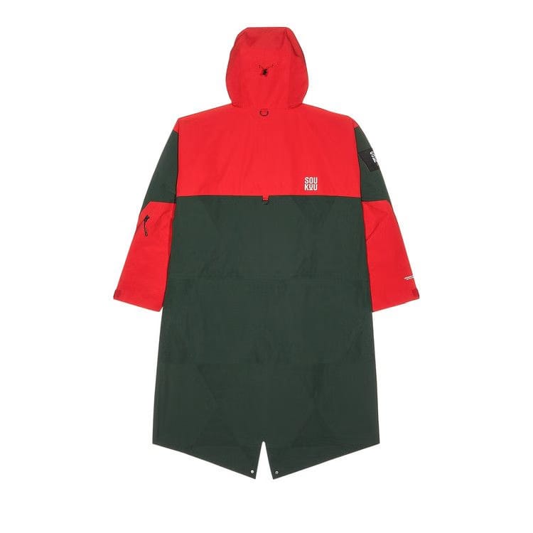 The North Face x Undercover SOUKUU Geodesic Shell Jacket Dark Cedar Green/High Risk Red