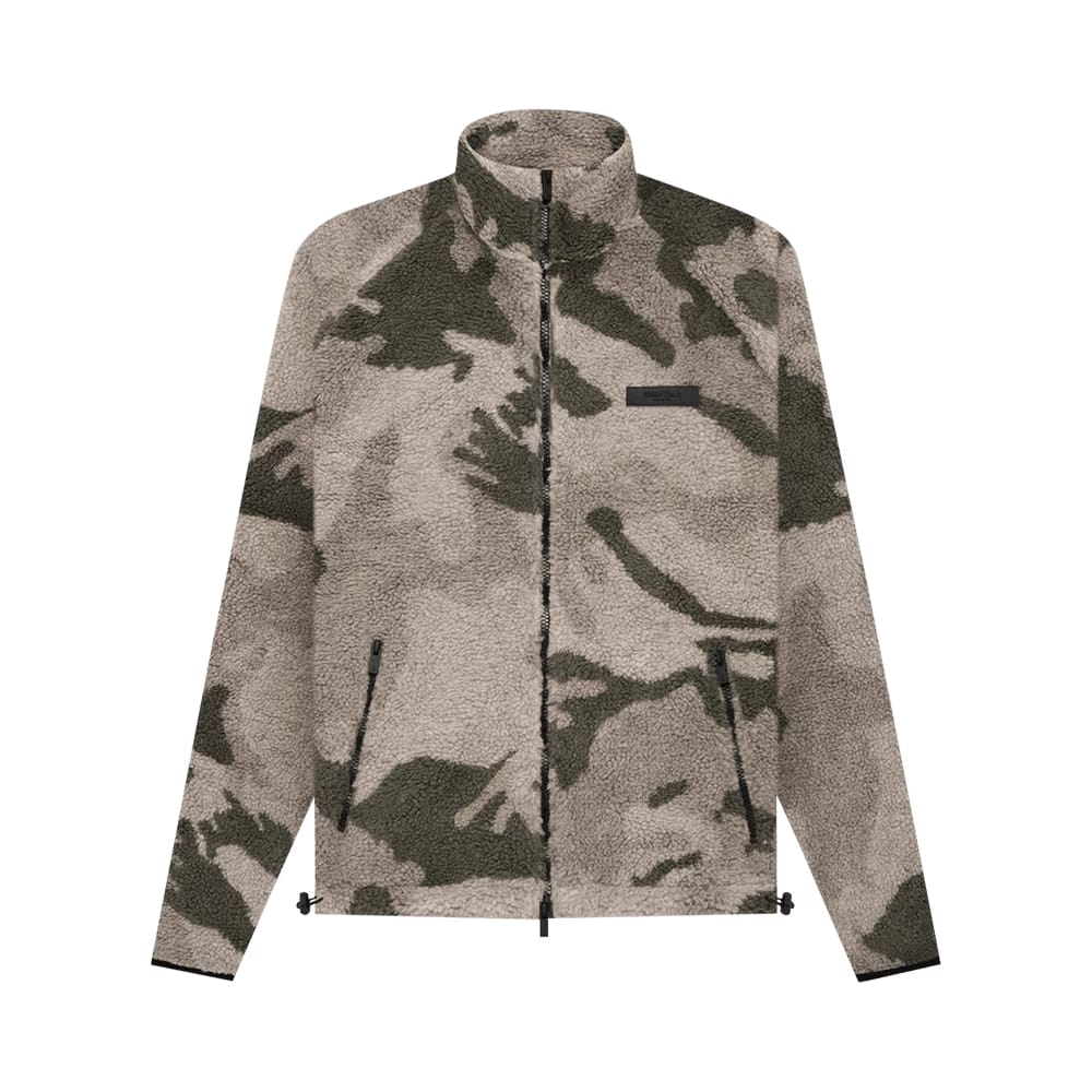 Fear of God Essentials Polar Fleece Full Zip Jacket Camo
