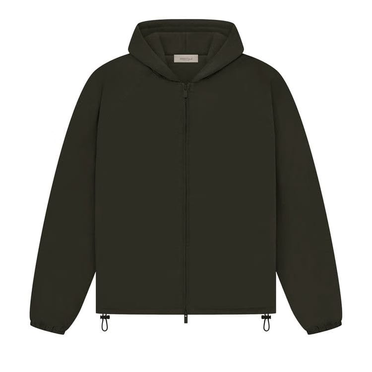 Fear of God Essentials Full Zip Jacket Off Black