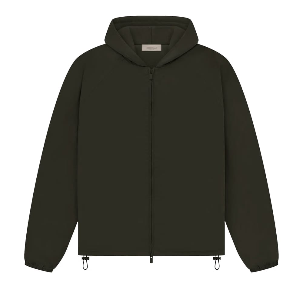 Fear of God Essentials Full Zip Jacket Off Black